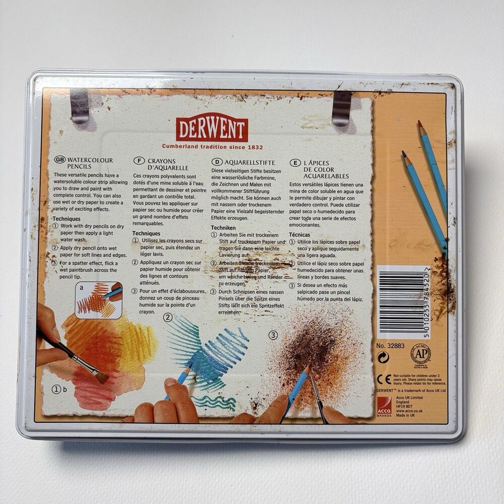 Derwent Watercolor Pencils - Gently Used - 23 of 24 Pack See Listing For Colors - Picture 3 of 10